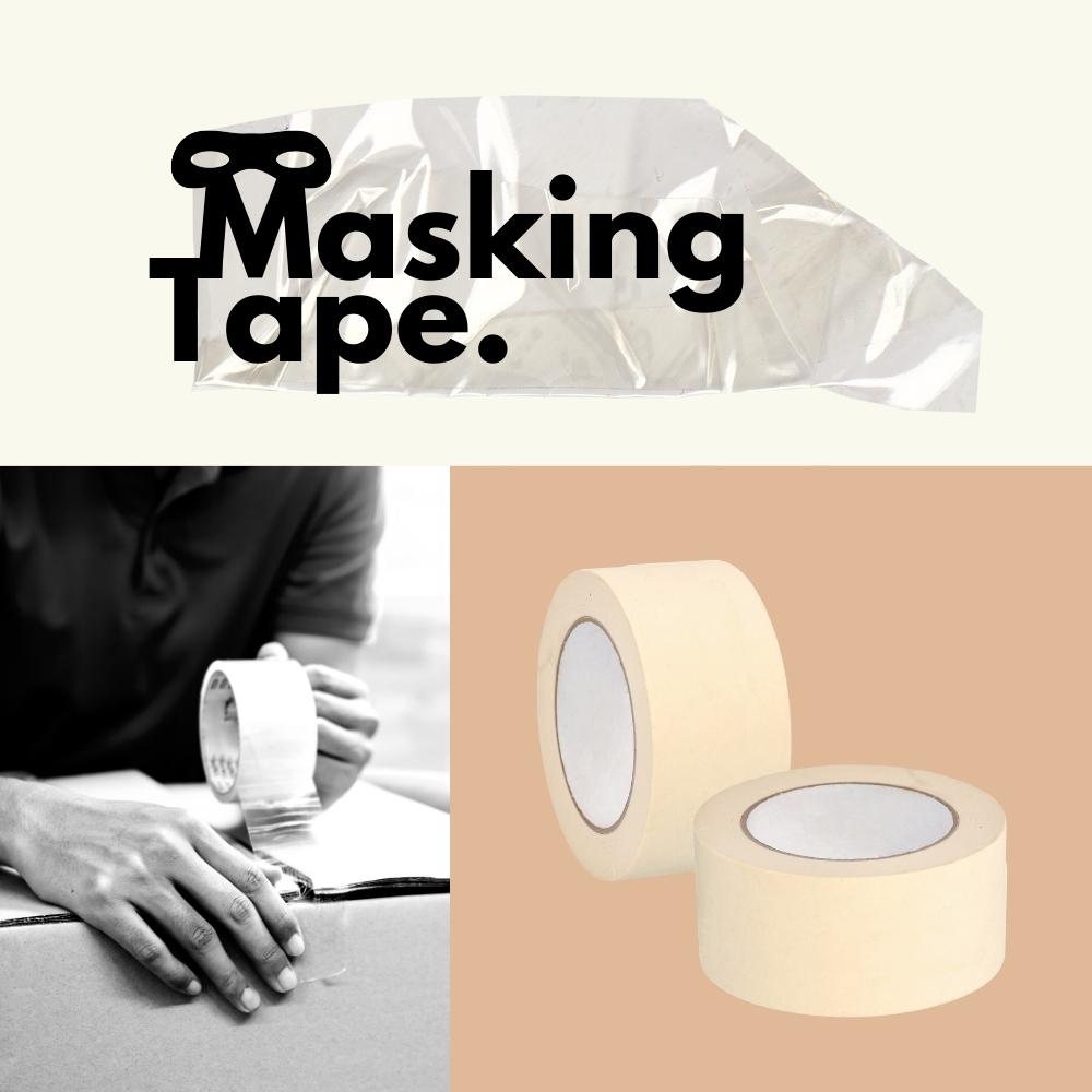 MMBM Masking Tape, 2 Inch x 60 Yards, 24 Pack, Bulk Multipack, Easy Tear  Design, for General Purpose, Painting, Arts, Crafts, Home, Office 