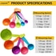 thumbnail image 3 of Measuring Cups and Spoons Measurement Kitchen Tools, Set of 10 (Random Color), 3 of 5