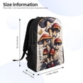 thumbnail image 4 of Disketp Cute Forest Mushrooms Mochila Unisex de Apertura Lateral Completa, Mochila para Laptop para Escuela, Trabajo y Viajes, 4 of 8