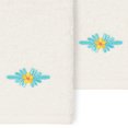 thumbnail image 3 of Linum Home Textiles 100% Turkish Cotton Feliz 2PC Embellished Washcloth Set, Multi, 3 of 3