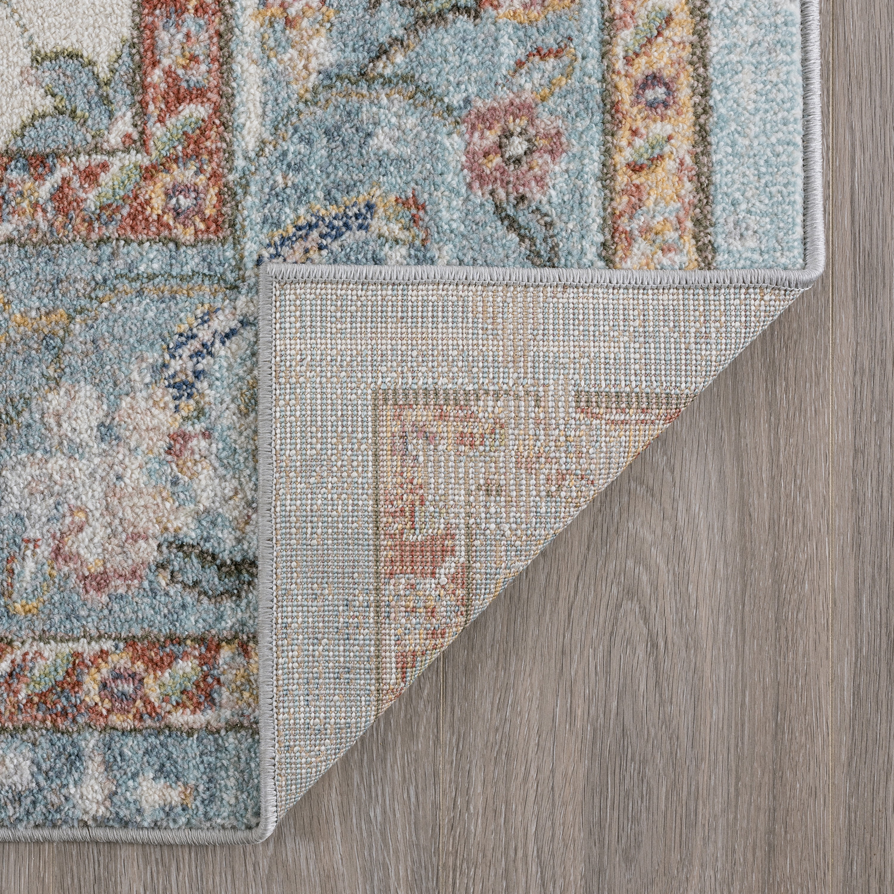 Traditional 3x10 Area Rug (2'8'' x 9'10'') Oriental Gray, Cream Indoor Runner Easy to Clean