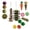 B, variant on A Natural Wood Pet Teeth Grinding Toy 7 Piece Set For Rabbit Hamster Chinchilla Chewing Gnawing