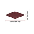 thumbnail image 2 of INSPIRE CHIC Women's Pleated Rhombus Head Scarf Solid Color Wraps Scarves Neckerchief Bandana Wine Red 40.94x16.54"(L*W), 2 of 5