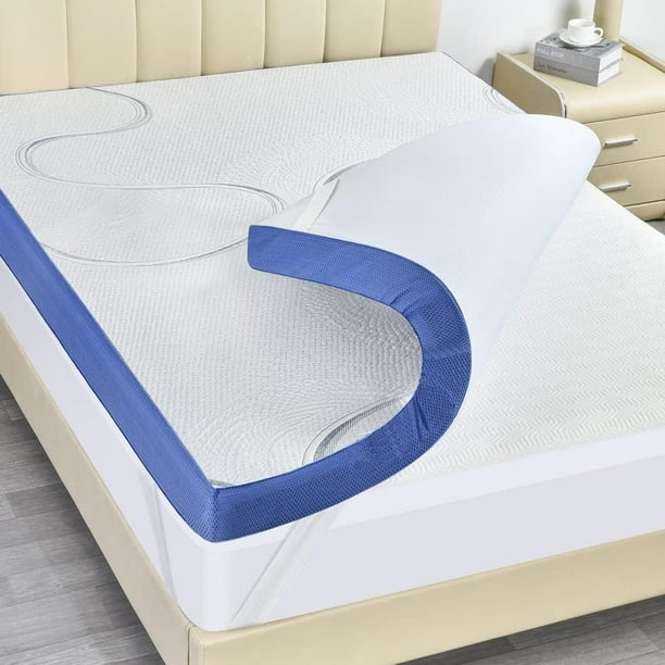 4 Inch Mattress Topper Full Size Bed for Back Pain, Premium Soft