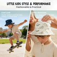 thumbnail image 4 of American Trends Baby Sun Hat UPF 50+ Sun Protection Summer Beach Hat Cute Baby Bucket Hat Wide Brim Toddler Sun Hats for Boys Girls Beige Dinosaur S, 4 of 6