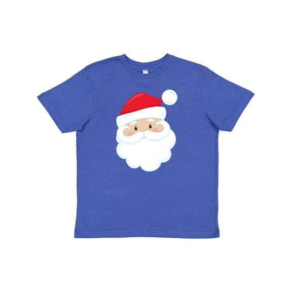 Inktastic Santa Claus, Smiling Santa, Santa Hat, Christmas Youth T-Shirt