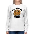 thumbnail image 2 of Stackin' Up Wins Pancake Fun Women's Sweatshirt, 2 of 3