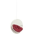 thumbnail image 3 of Modway Chaise Balançoire de Patio Extérieure Sans Support en Blanc Rouge, 3 of 4