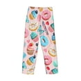 thumbnail image 5 of Balery Cupcakes and Donuts print Men's Pajama Pants,Ultra Lightweight Pjs,Lounge Pant-Medium, 5 of 9