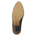 thumbnail image 5 of 1.State MYLO Chocolate Brown Suede Block Heel Round Toe Designer Ankle Booties (CHOCOLATE, 6), 5 of 5