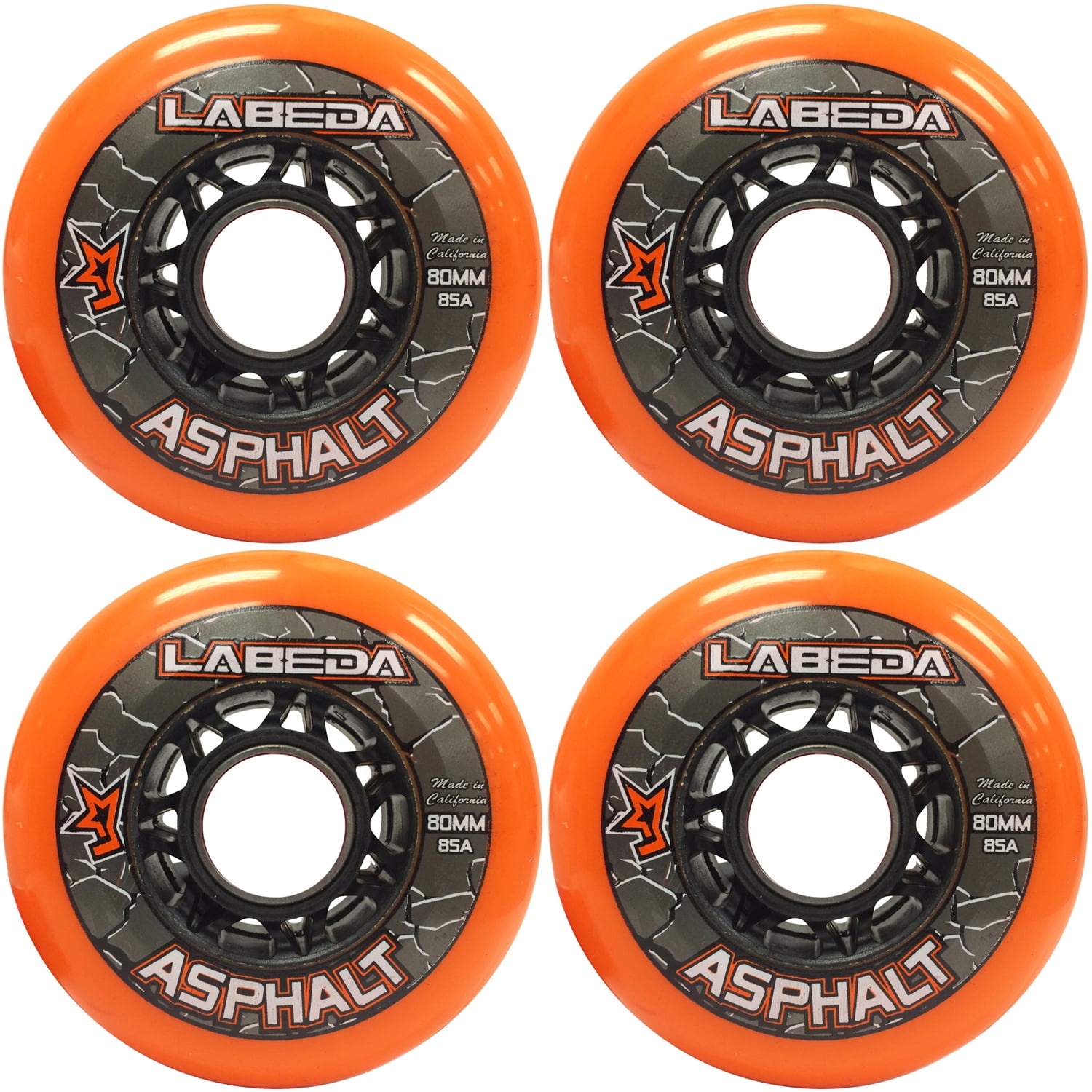 Pack of 4 Labeda Gripper Inline Wheels 