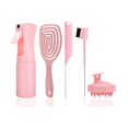 thumbnail image 1 of Herramientas De Peine Para Cabello Rizado Malubero Rosa, 1 of 4