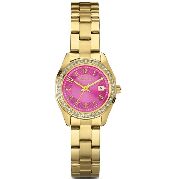 Caravelle New York Gold-Tone Ladies Watch 44M107