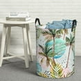 thumbnail image 5 of Goofa Watercolor Palm Tree Printed Circular Hamper,Laundry Basket with Handles,Storage Baskets Foldable,Large Capacity Laundry Hamper-Medium, 5 of 8