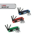 thumbnail image 6 of Hyper Tough 3-Pack Folding Hex Key Set with SAE Metric and Star, 6 of 13
