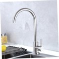 thumbnail image 3 of WRITWAA Single Handle Stainless Steel Kitchen Faucet with 360 Degree Rotation and Brushed Nickel Finish, 3 of 8