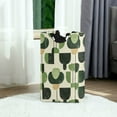 thumbnail image 6 of Yayeee Freestanding Laundry Hamper with Handle Collapsible Large Storage Basket for Clothes, Green Circle, 6 of 7