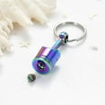 thumbnail image 6 of Auto Part Cremation Urn Keychain for Ashes for Men's Motor Piston Ashes Keepsake Memorial Jewelry Urn Keyring, 6 of 7