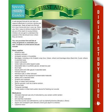 First Aid (Speedy Study Guides) - eBook (Best Way To Study First Aid)