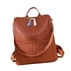 thumbnail image 5 of Mochila escolar multiusos, elegante, resistente al desgarro, compacta, convertible y ligera. Marrón, 5 of 9