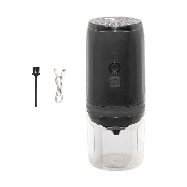 Cordless Portable Coffee Maker, USB Rechargeable Electric Coffee Bean Grinder for Car and Home Camping Coffee Maker,1 * Coffee Maker 1 * Data cable,Black