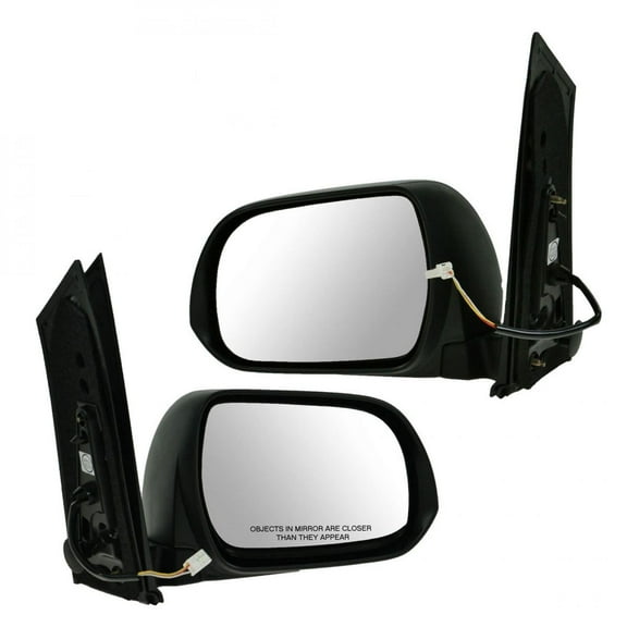 TRQ Side View Mirrors Power Textured Left & Right Pair Set for Toyota Sienna MRA04758