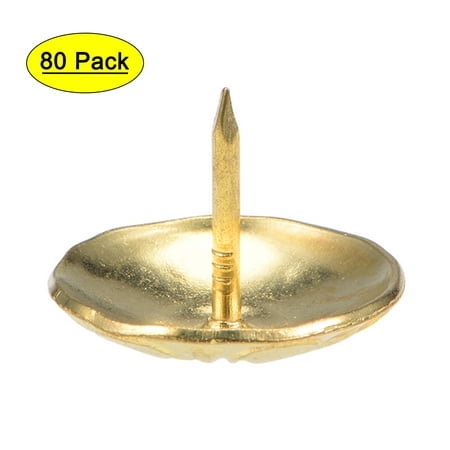 

Uxcell 19mm Head Dia Round Thumb Push Pins Gold Tone Upholstery Nails Tacks 80 Pack