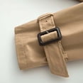 thumbnail image 6 of IUYRTFE Women's Short Double-Breasted Trench Jacket – Button-Front Lapel Collar Long Sleeve Casual Coat for Spring and Fall Daily Wear, 6 of 9