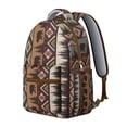 thumbnail image 2 of "Boho Aesthetic School Backpack - 17” Laptop Sleeve, Ethnic Print, Heavy Duty Oxford Material, Ideal for High School & College", 2 of 6