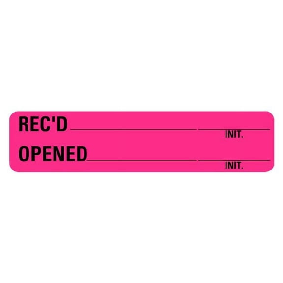 Rec'd Opened Medical Labels