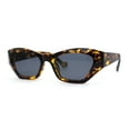 thumbnail image 3 of Womens Mod Thick Plastic Chunky Cat Eye Sunglasses Tortoise Black, 3 of 4