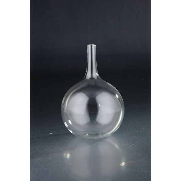 CC Home Furnishings 9.5" Clear Hand Blown Glass Decorative Vase