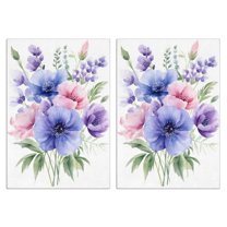 2 Pcs Funny Kitchen Towels,Pioneer Flower Microfiber Dish Towels,Kitchen Tea Towels,Kitchen Towel Set (18" X 26")