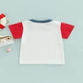 thumbnail image 2 of Kid T-Shirt Short Sleeve Letter Patchwork Loose TopsInfant  Toddler, 2 of 6