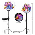 thumbnail image 2 of ECSEE Solar Stake Lights, Set of 2, Solar Garden Lights Solar Powered Butterfly Lights Idear for Patio, Pathway, Yard Garden Decoration, Multicolor, 2 of 10