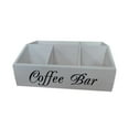 thumbnail image 1 of pitrice Farmhouse Coffee Condiment Organizer For Cups Featuring Sturdy Wood Construction For Long Term Coffee Station Organizer Single Layer, 1 of 6