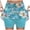 Sky Blue, variant on vigerkar Athletic Skorts Women with Pockets Size High Waist Golf Tennis Skirt Tummy Control Summer Floral Print Short (Sky Blue, XXL)