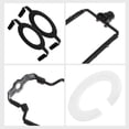 thumbnail image 4 of OULII 1ensemble Kit de Support de Lampe Réglable Noir pour Lampes de Maison Hôtel Restaurant, 4 of 8