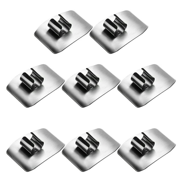HOARBOEG Protège-Doigts pour la Coupe Protège-Doigts en Acier Inoxydable Couteau Protège-Doigts Protège-Doigts pour la Coupe Protège-Doigts Multifonction -Couper Protecteurs de Doigts pour dés et