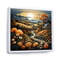 thumbnail image 2 of Designart "Fantasy Landscape of Rural Colors IV" Landscapes Framed Wall Art - Yellow Romantic Landscape Entryway Framed Wall Art, 2 of 6