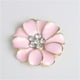 thumbnail image 5 of 10 botones de metal con diamantes de imitación y flores para bodas, adornos de fondo plano para álbumes de recortes Rosado, 5 of 9