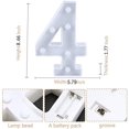 thumbnail image 3 of Chapiteau Coloré LED LED Lights-Lighting Letter Signe Nuit Lumière Partie Famille Bar Décoration (Colorful B), 3 of 5