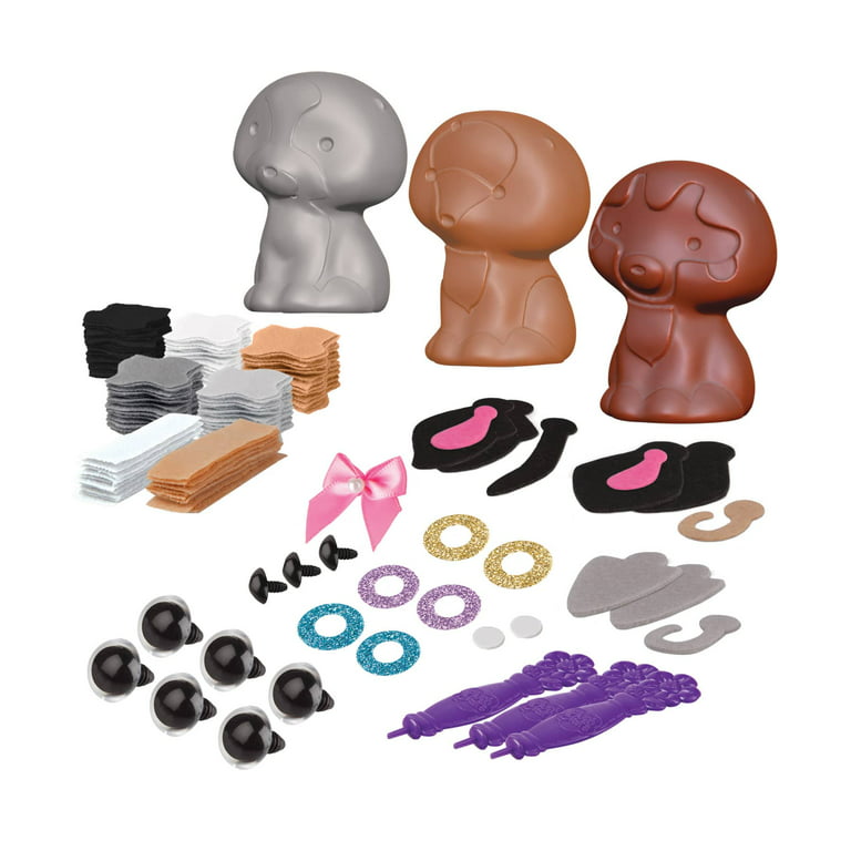 PlushCraft Puppies and Kittens 3D Pet Craft Kit (1875 Pieces)
