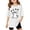 White, variant on Girls Casual Graphic Print Tee Loose Fit Short Sleeve Crewneck Top For Toddler Youth Comfortable Everyday Wear Tween Kids Summer Soft Comfy Cute Teen Basic Tees