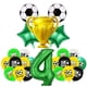 thumbnail image 3 of Decoraciones de cumpleaños de fútbol para niños, suministros de decoración de fiesta de fútbol, vajilla, platos, tazas, mantel de globo, pancarta de fondo, 3 of 5