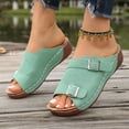 thumbnail image 5 of Viluyesy Womens Slide Sandals, Soft Sole Slip-On Wide Width 2026 Ladies Summer Comfortable Shoes Green US8.5, 5 of 8