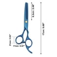thumbnail image 4 of Portable 6 Inch Length Thinning Scissors for Long Short Thick Hard Soft Hair for Men Women Blue, 4 of 6