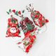 thumbnail image 1 of -Christmas 4S-100pcsBolsas de violonchelo transparentes navideñas de 9,8x5 pulgadas para bolsas de galletas de celofán de recuerdo de plástico, paquete de celosía rosa de 100, 1 of 3