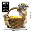 thumbnail image 4 of Cute Dog Storage Basket, Plant Pot, Flower Pot, Pot and Planters Patio Decor, Garden Decor, Indoor Outdoor Ornament, Dog Statue, Puppy Figurine, Gift for Dog and Animal Lovers, Housewarming Gift, 4 of 6