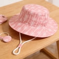 thumbnail image 6 of Jamicy Baby Sun Hat Summer Sun Protection Wide Brim Soft Lining Beach Hats for Boys and Girls Toddler Bucket Hat, 6 of 8